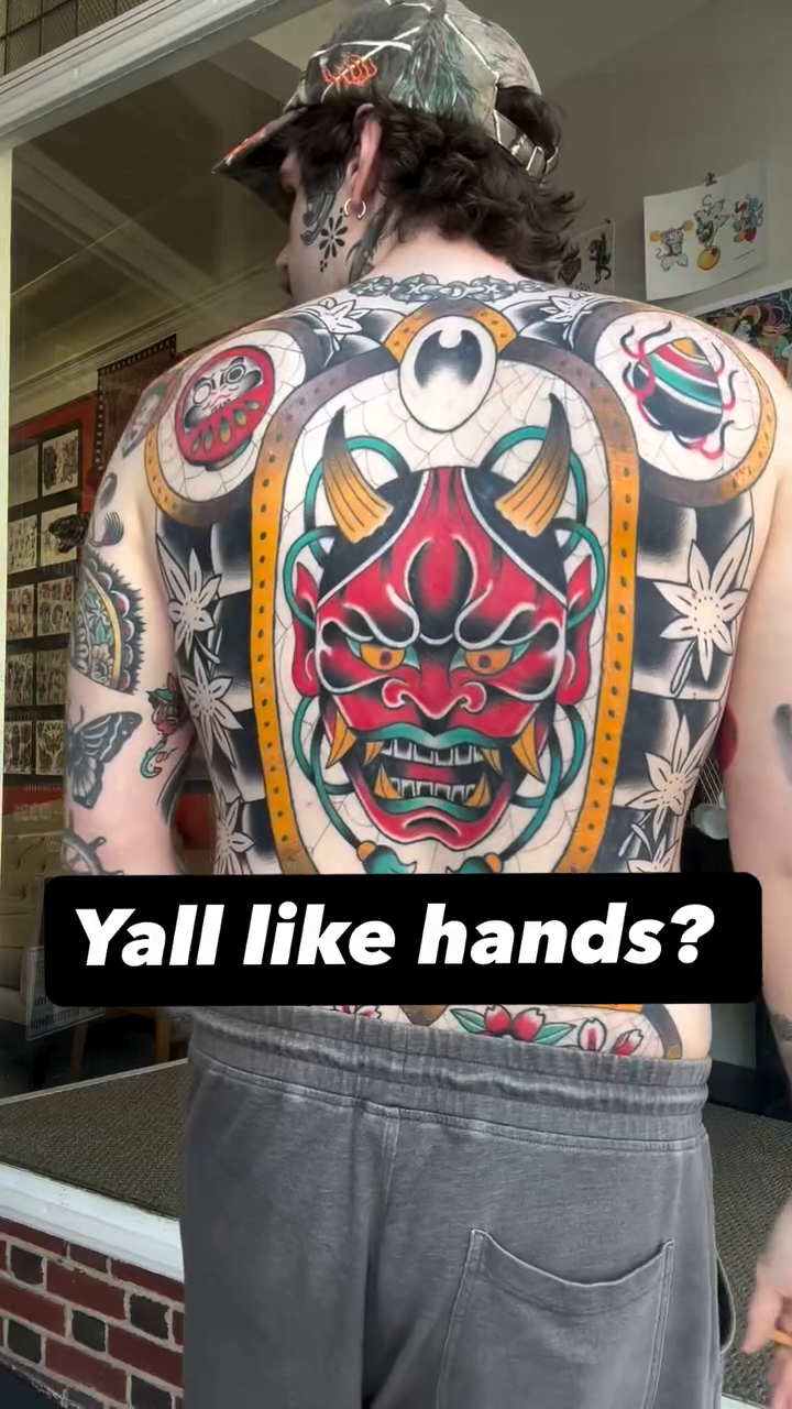 Tattoo by @kakesu_tattoo — japanese_irezumi, american_traditional