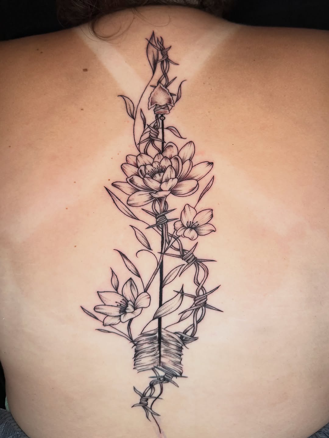 Tattoo by @inked_by_k — fine_line, black_and_grey