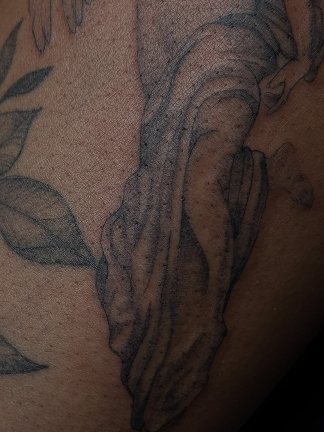 Tattoo by @coutureinkk — black_and_grey, realism