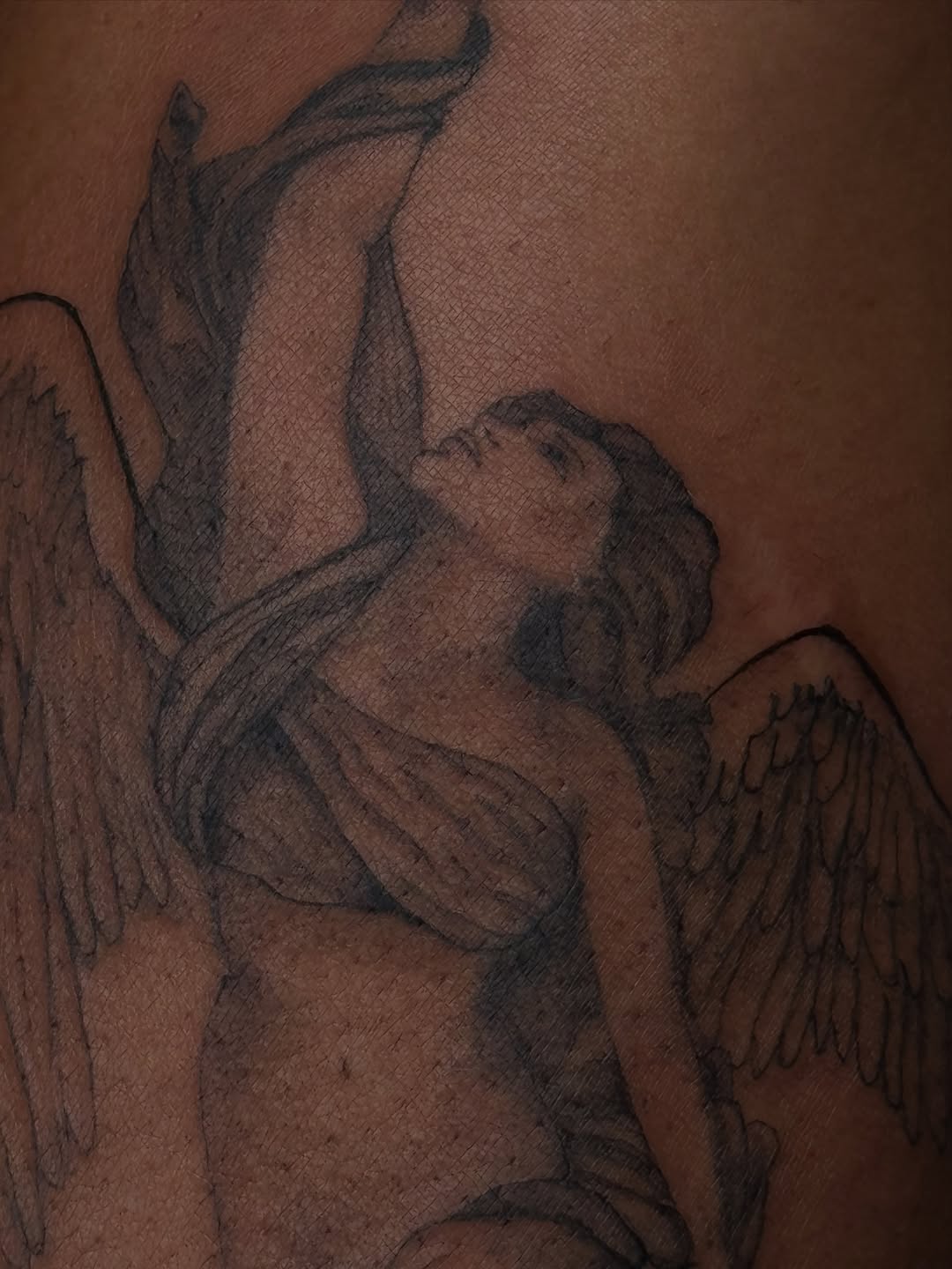 Tattoo by @coutureinkk — black_and_grey, realism