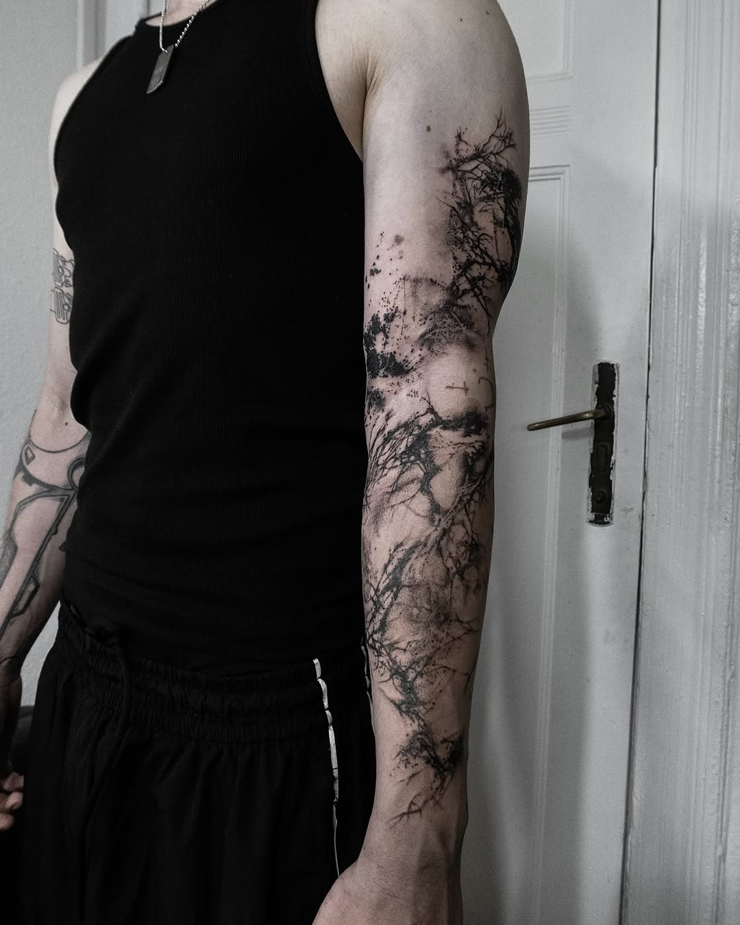Tattoo by @9ti_________ — blackwork, illustrative