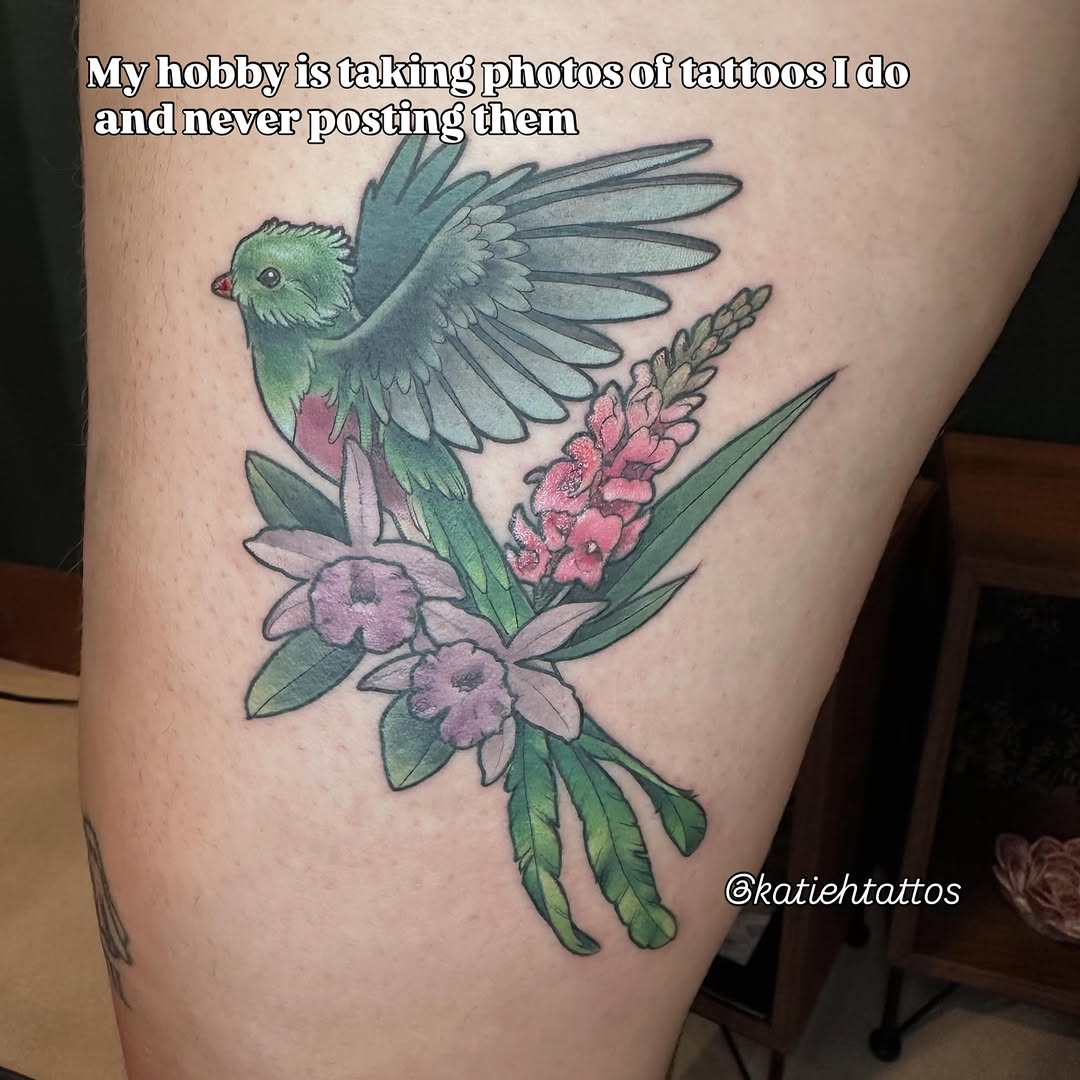 Tattoo by @katiehtattoos โ illustrative, realism