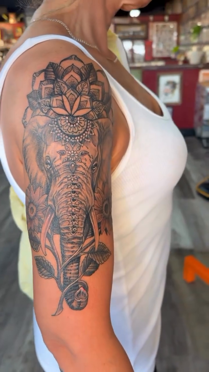 Tattoo by @skotydont — black_and_grey