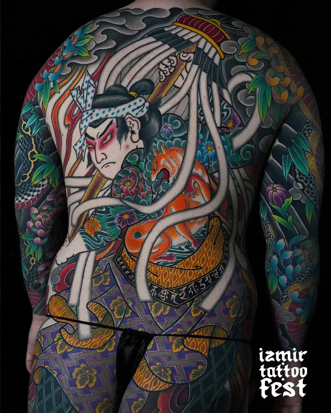 Tattoo by @horikaka — japanese_irezumi, black_and_grey