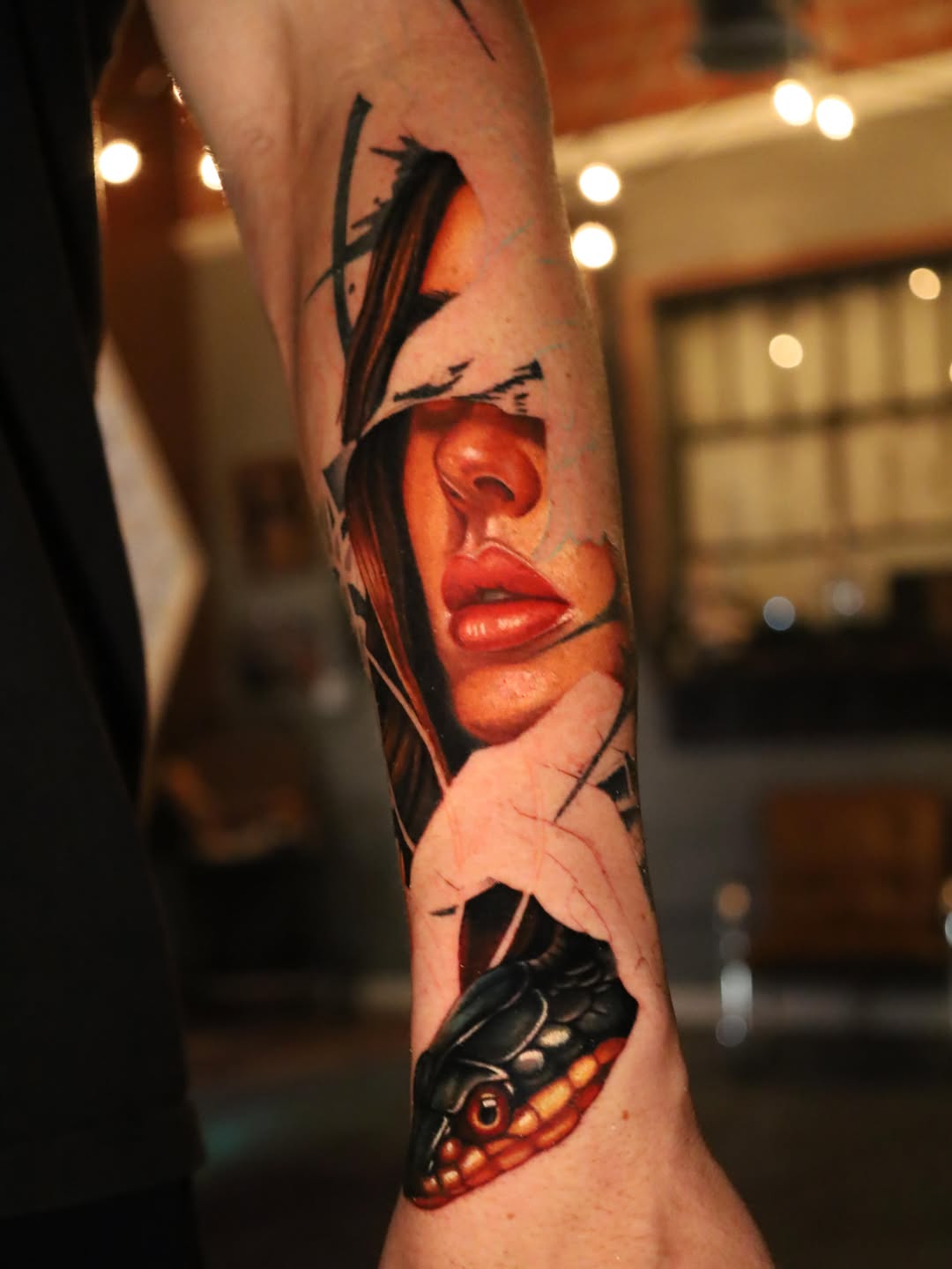 Tattoo by @palacios_ink โ realism, trash_polka
