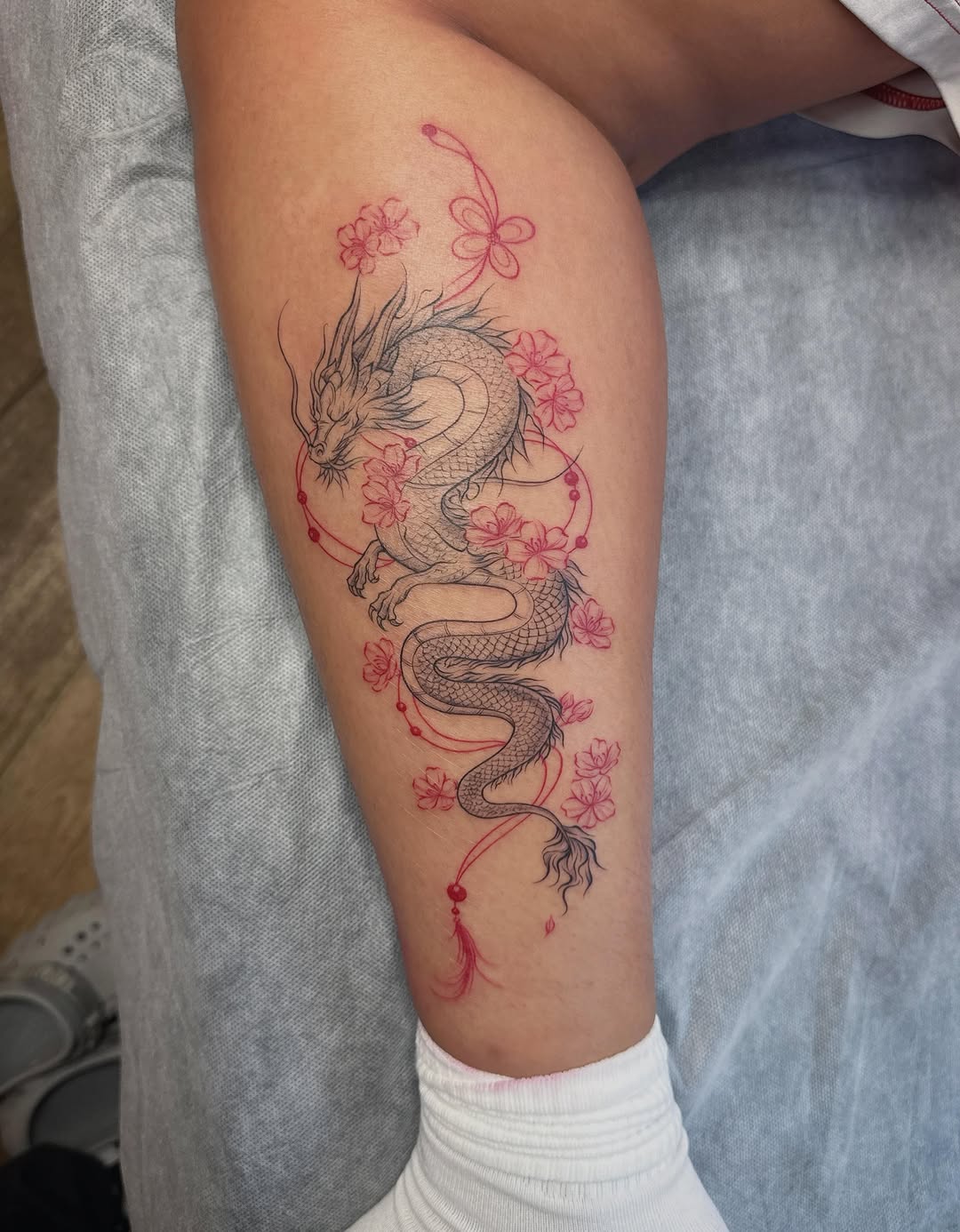 Tattoo by @ethan_nyctattoo β fine_line, japanese_irezumi