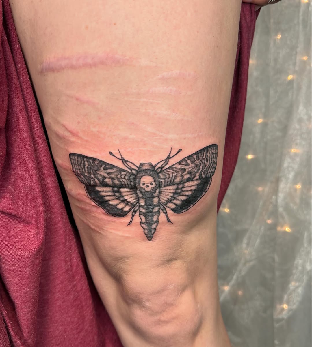 Tattoo by @promethearising — black_and_grey, realism