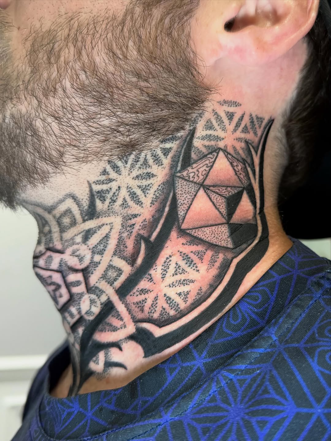 Tattoo by @mekong_lotus — geometric, dotwork