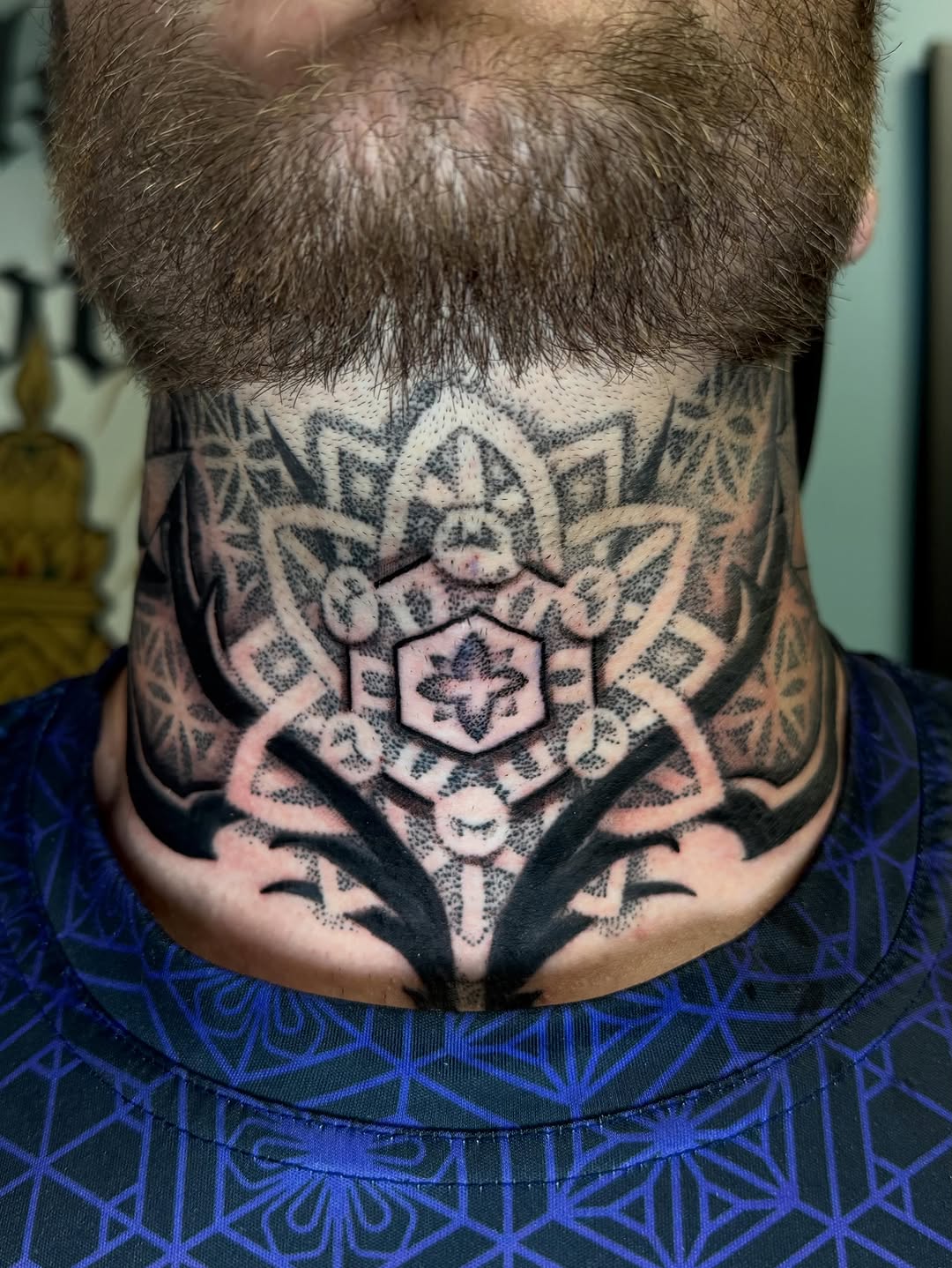 Tattoo by @mekong_lotus — geometric, dotwork