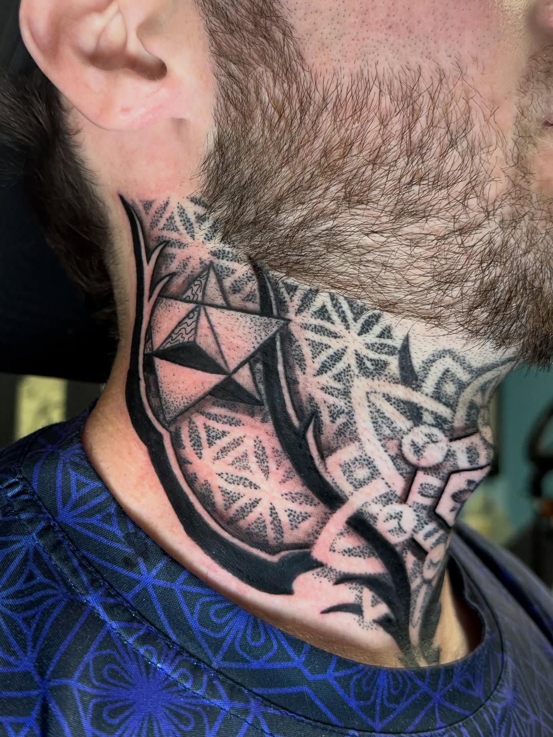 Tattoo by @mekong_lotus — geometric, dotwork