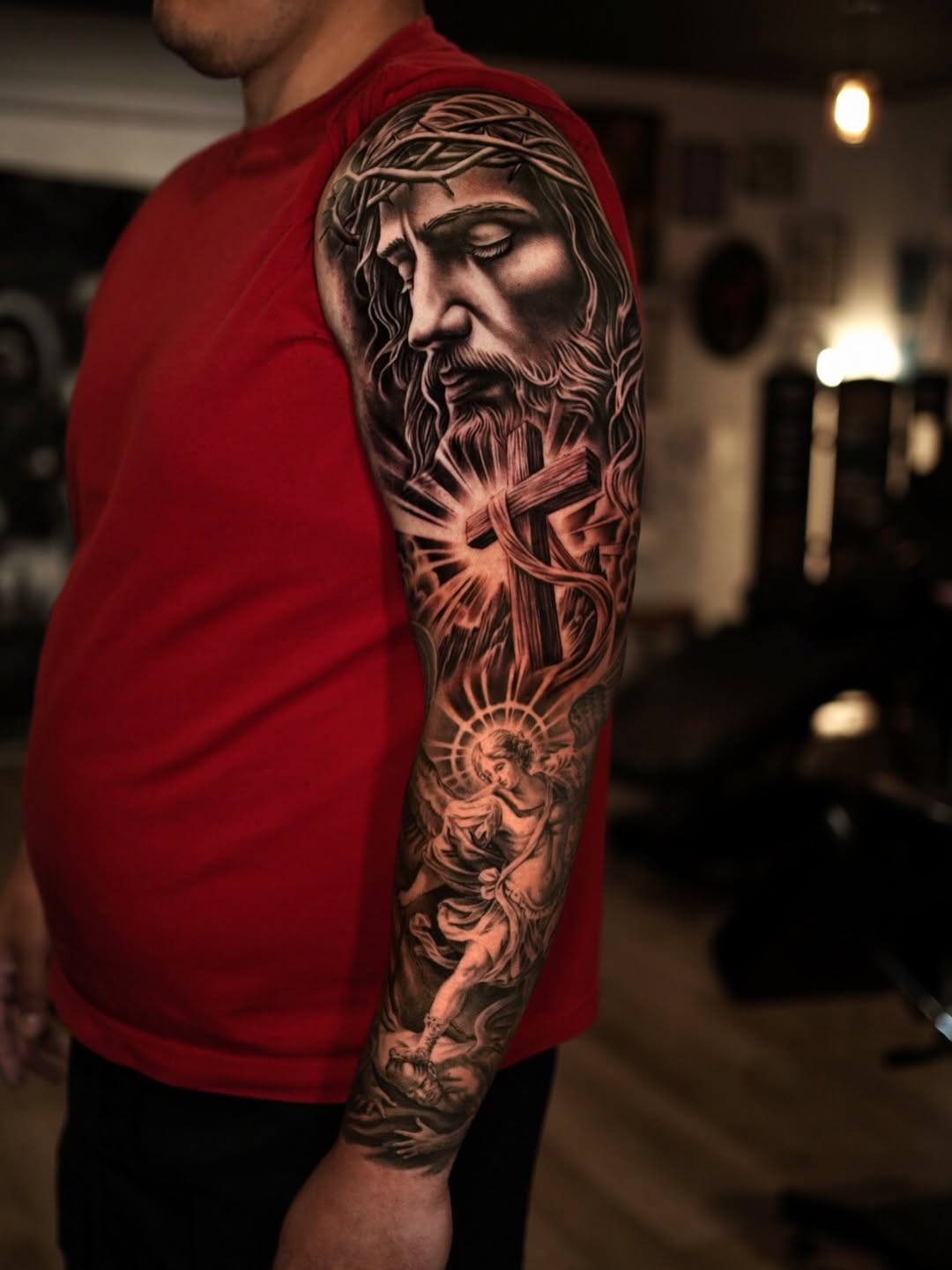Tattoo by @coleworldtattoo — realism, black_and_grey