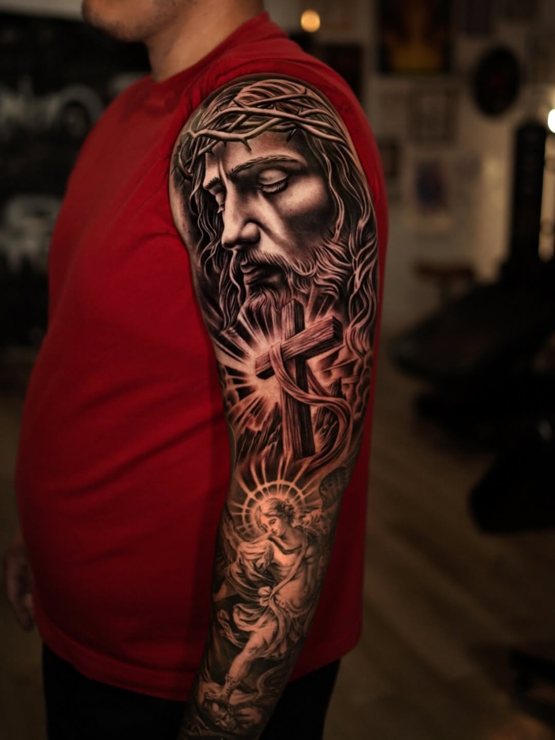 Tattoo by @coleworldtattoo — realism, black_and_grey