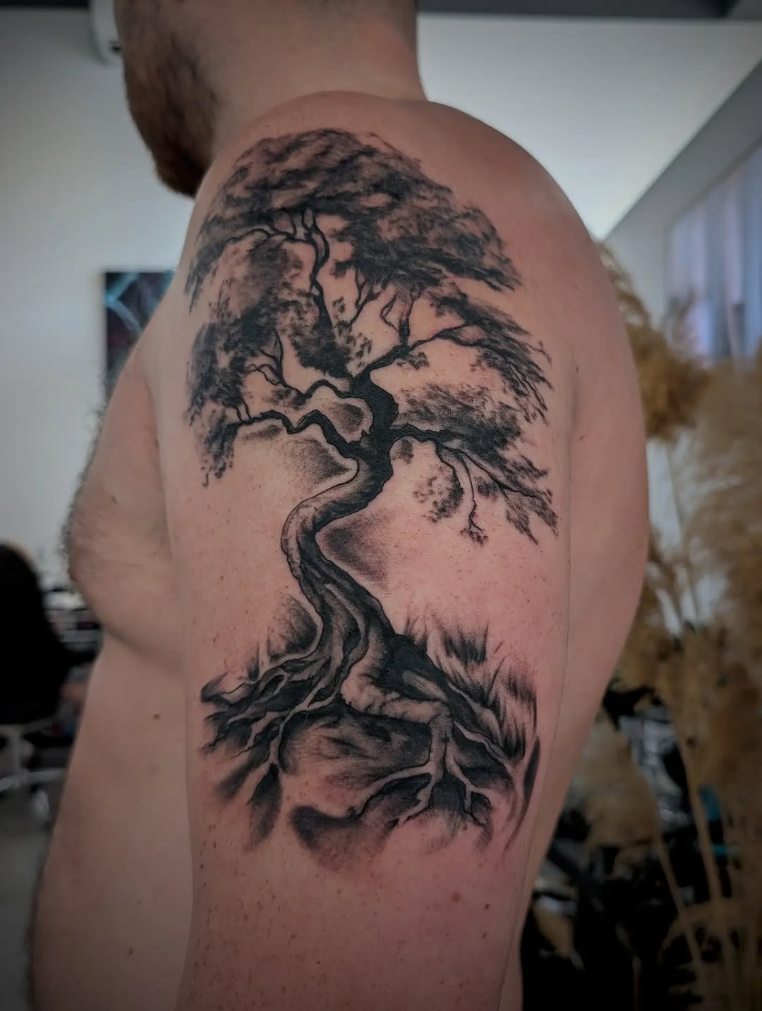 Tattoo by @49tats — realism, black_and_grey