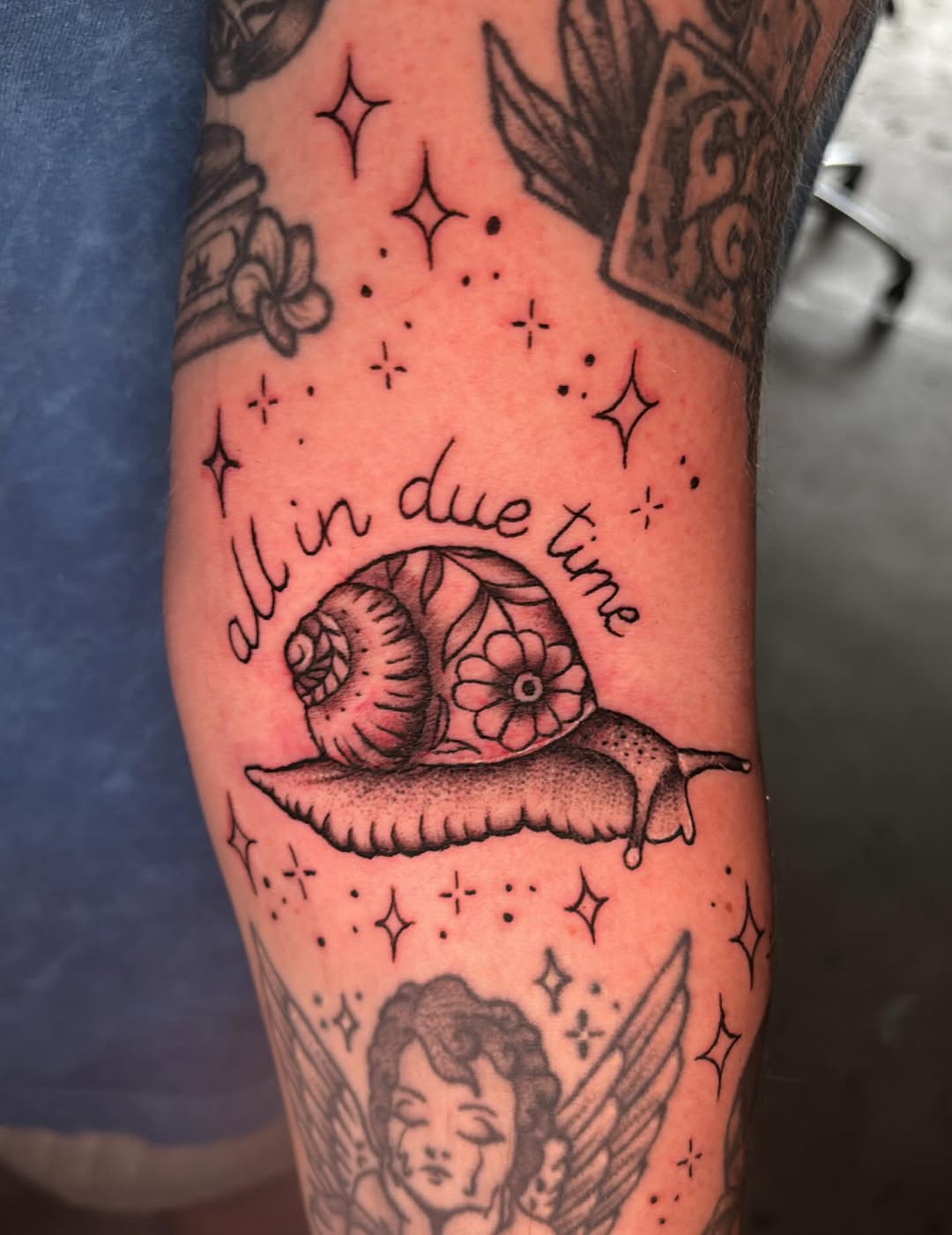 Tattoo by @dylans.tattoo — lettering_script, fine_line