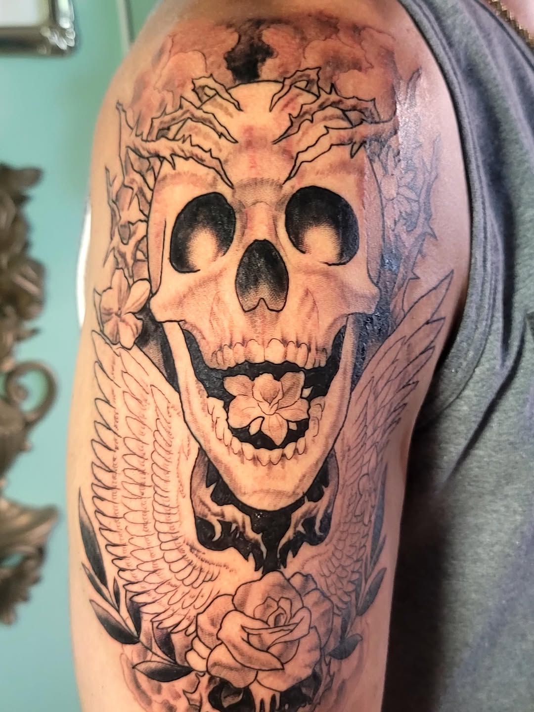 Tattoo by @flacomartinez13 — dark_realism, black_and_grey