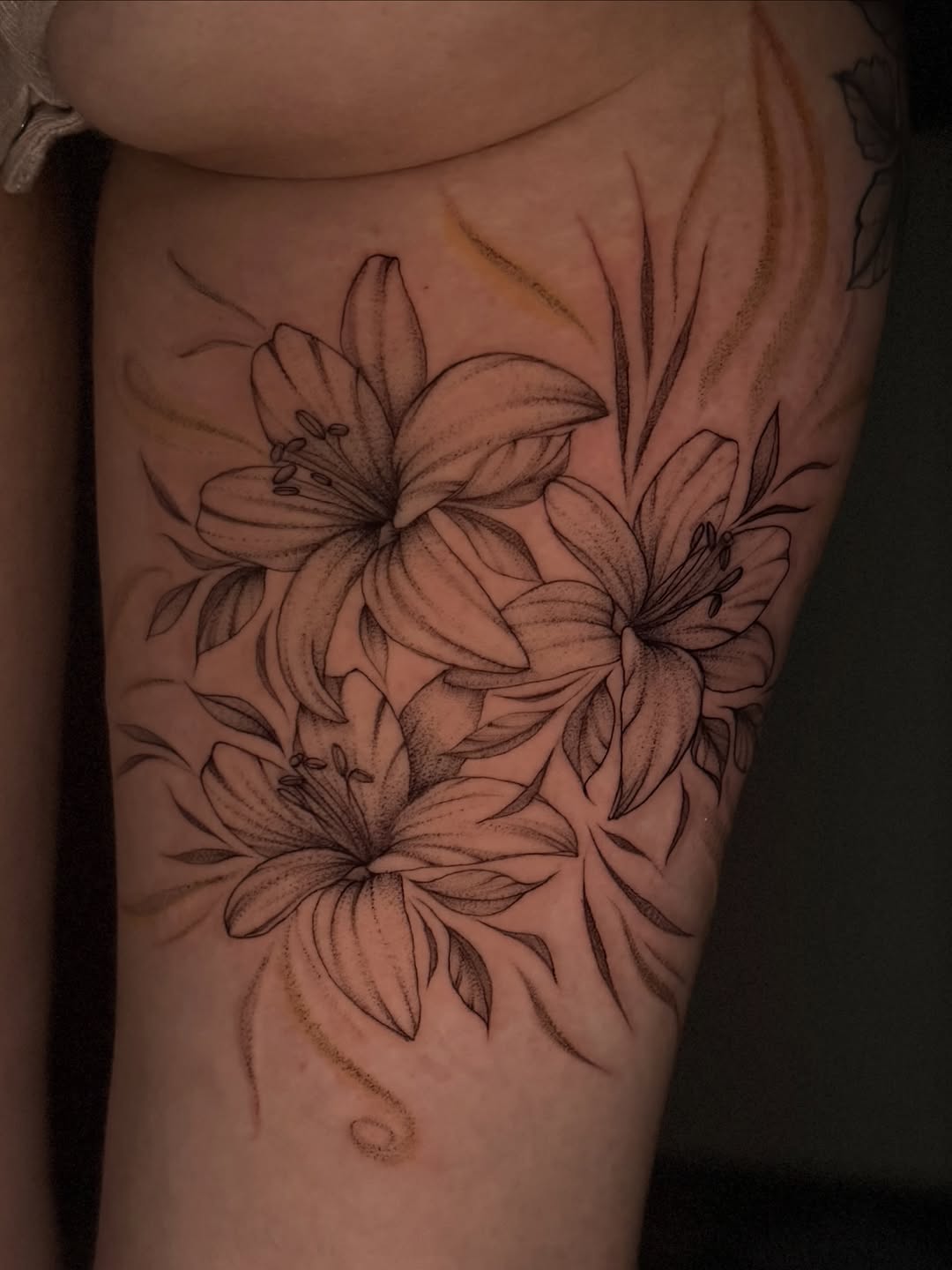 Tattoo by @greimey.ink — illustrative, black_and_grey