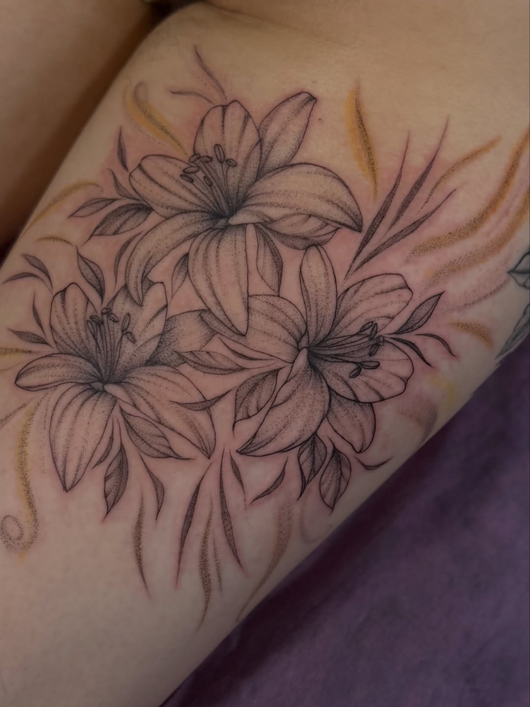 Tattoo by @greimey.ink — illustrative, black_and_grey