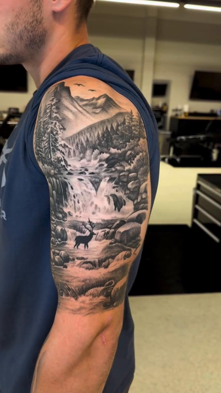 Tattoo by @tristan.tattoo — realism, black_and_grey