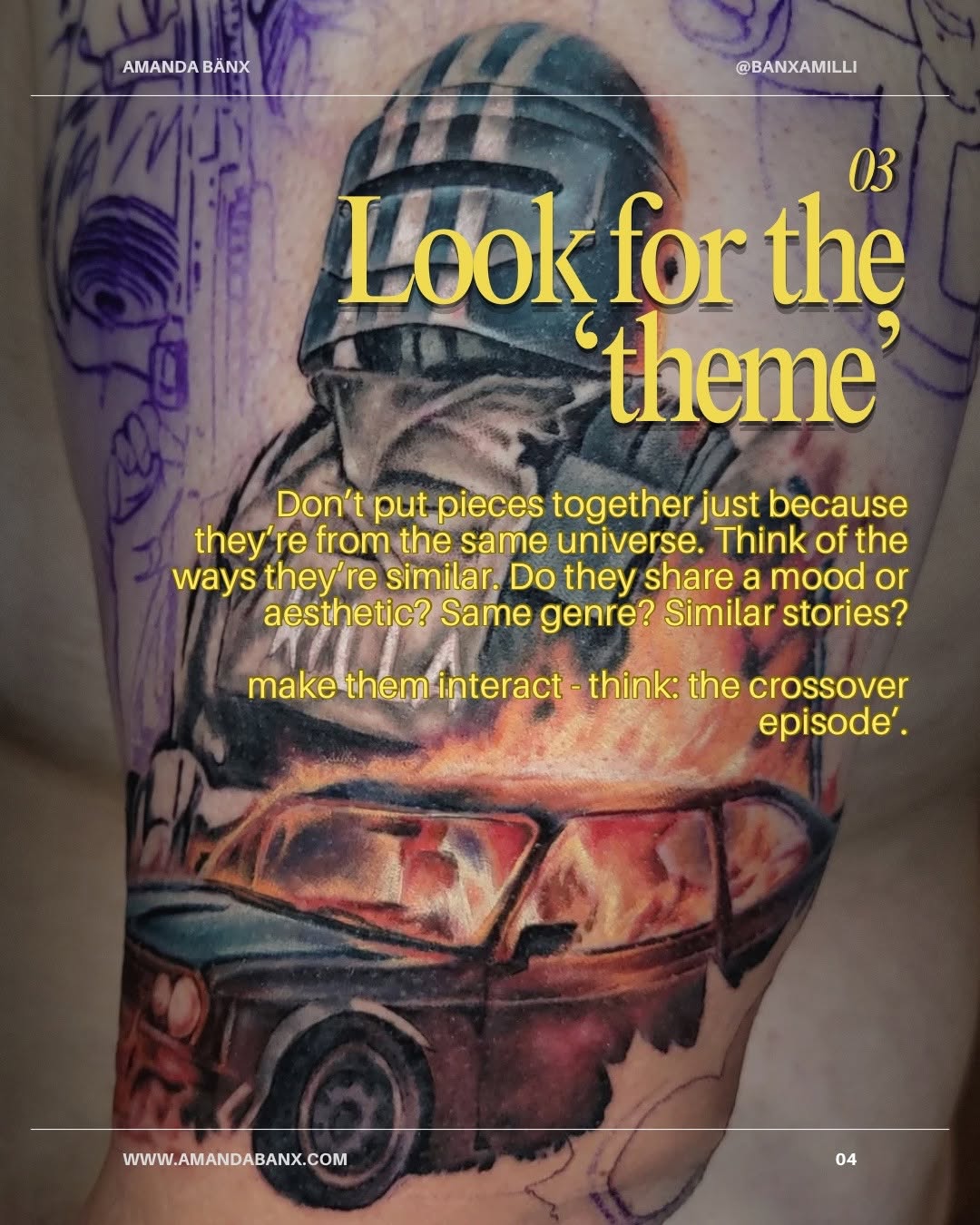 Tattoo by @banxamilli — realism, trash_polka