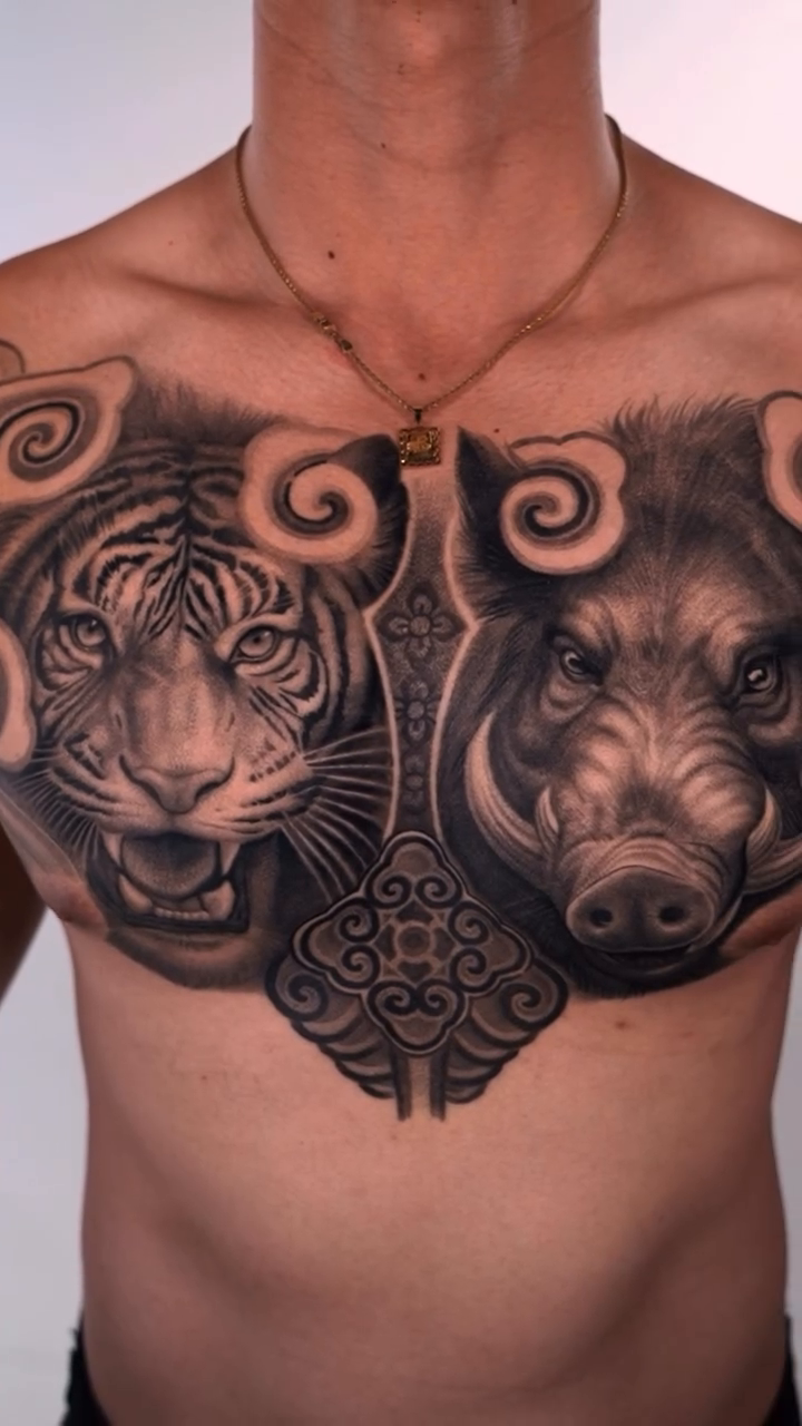 Tattoo by @henry_tatts — black_and_grey, realism