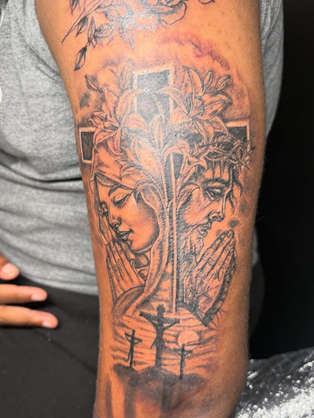 Tattoo by @k.l_tattoo_uptown — realism, black_and_grey
