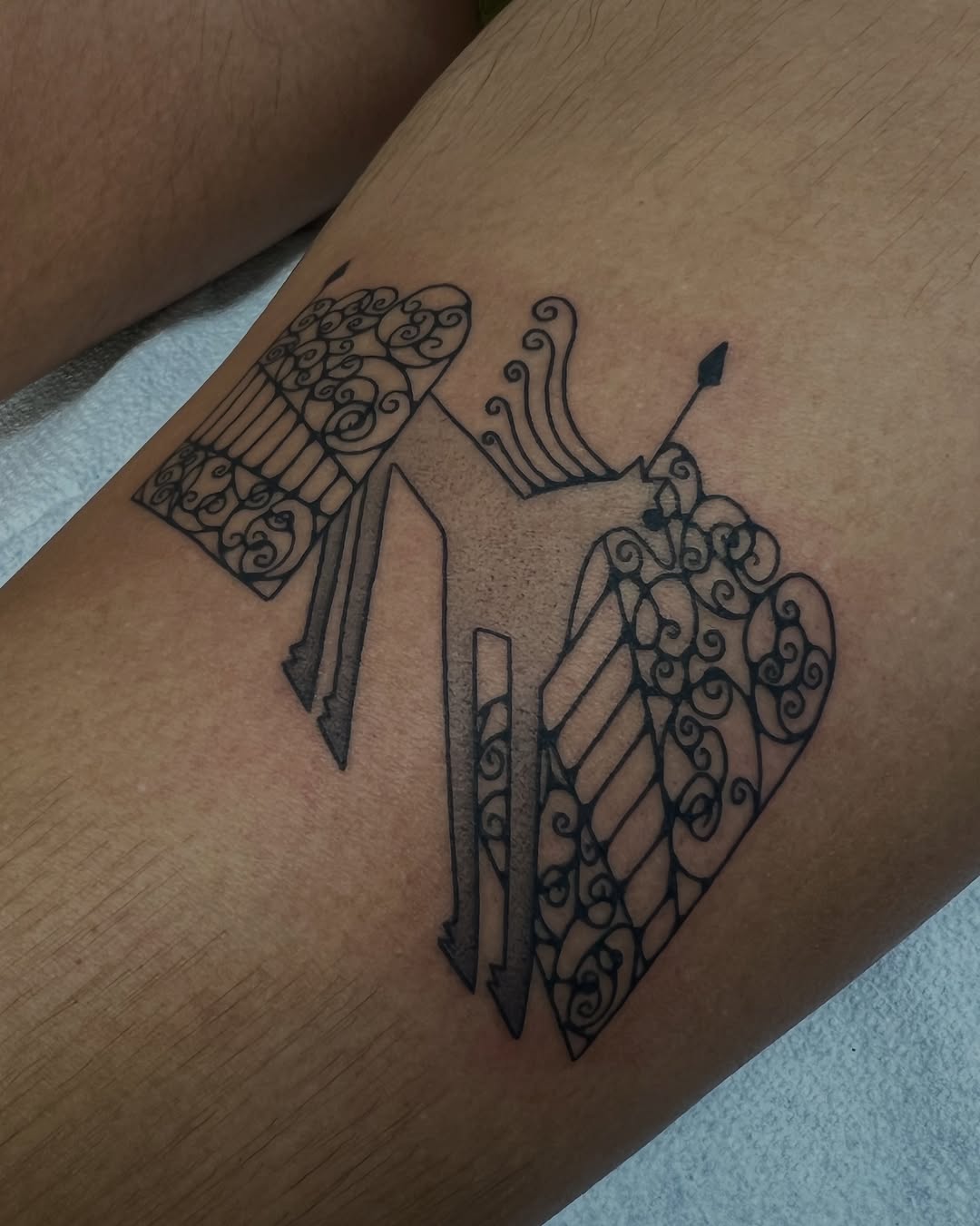 Tattoo by @onionrot — blackwork, ornamental
