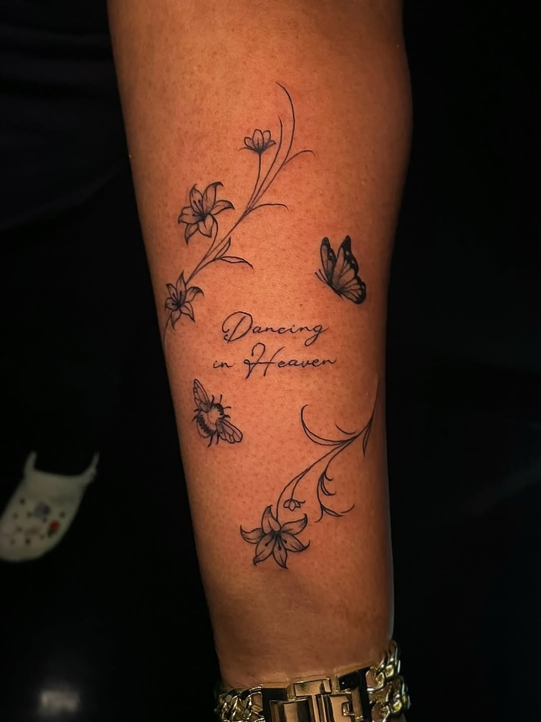 Tattoo by @graceless_ink — fine_line, lettering_script