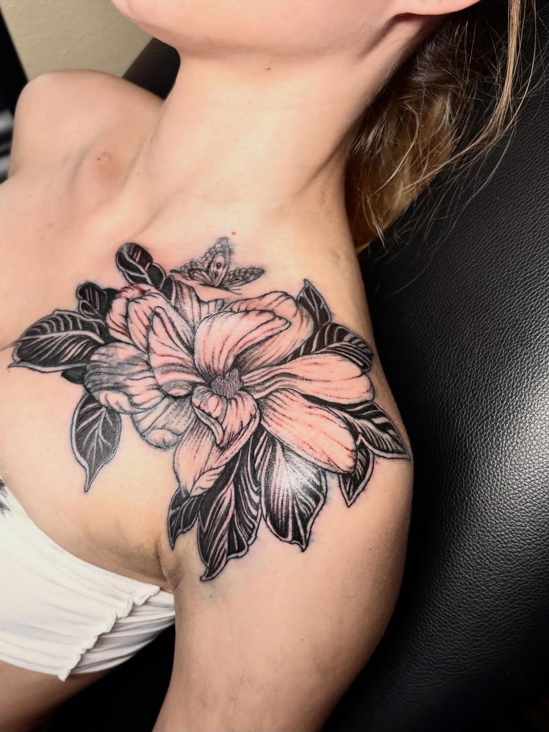 Tattoo by @k.l_tattoo_uptown — black_and_grey