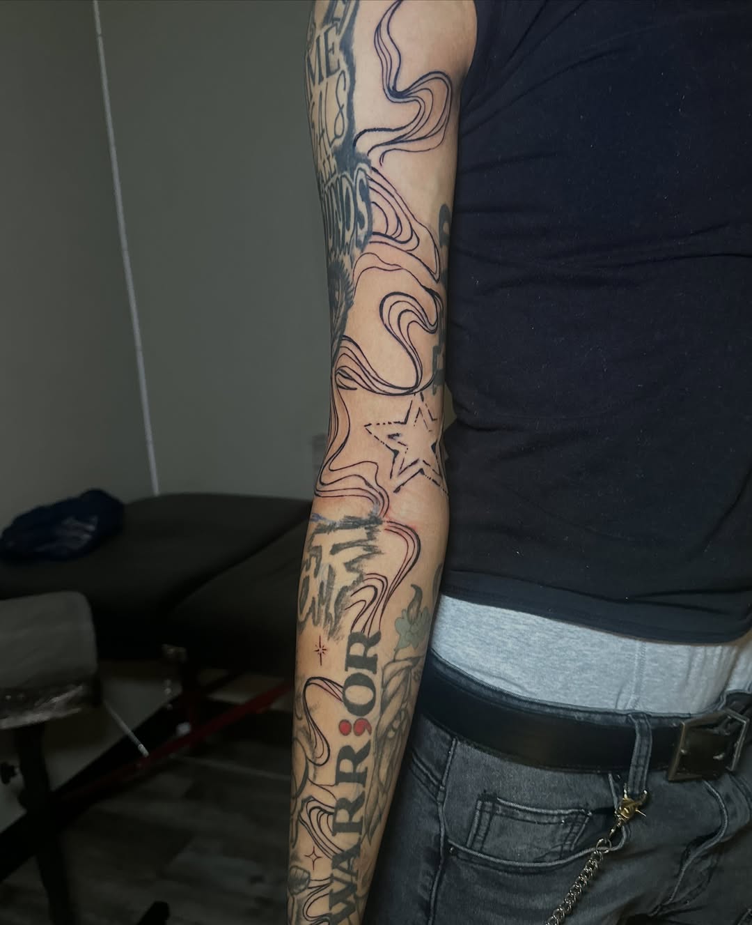 Tattoo by @tattedbytuck โ illustrative, blackwork