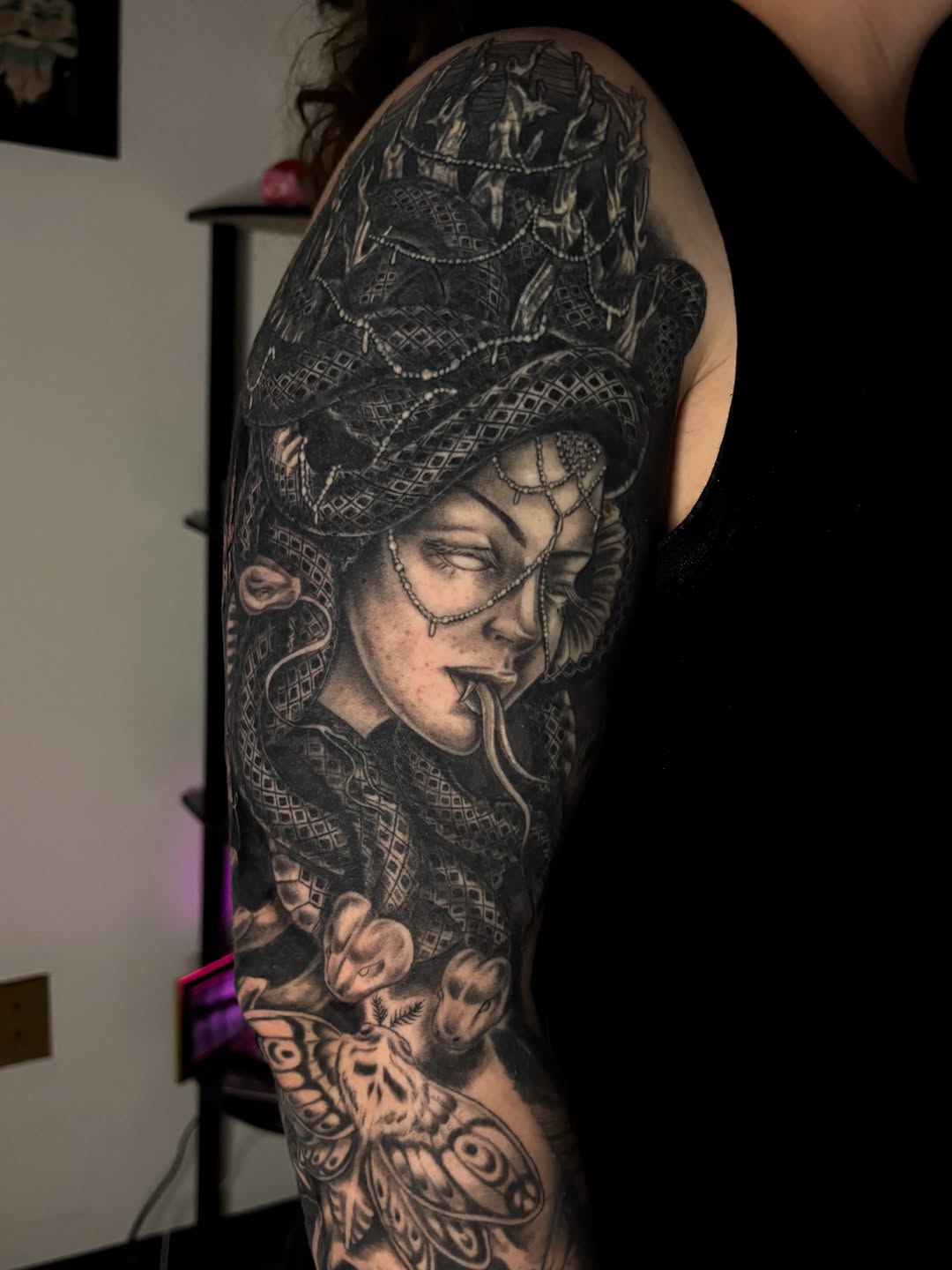 Tattoo by @thora_lorelei — black_and_grey, realism