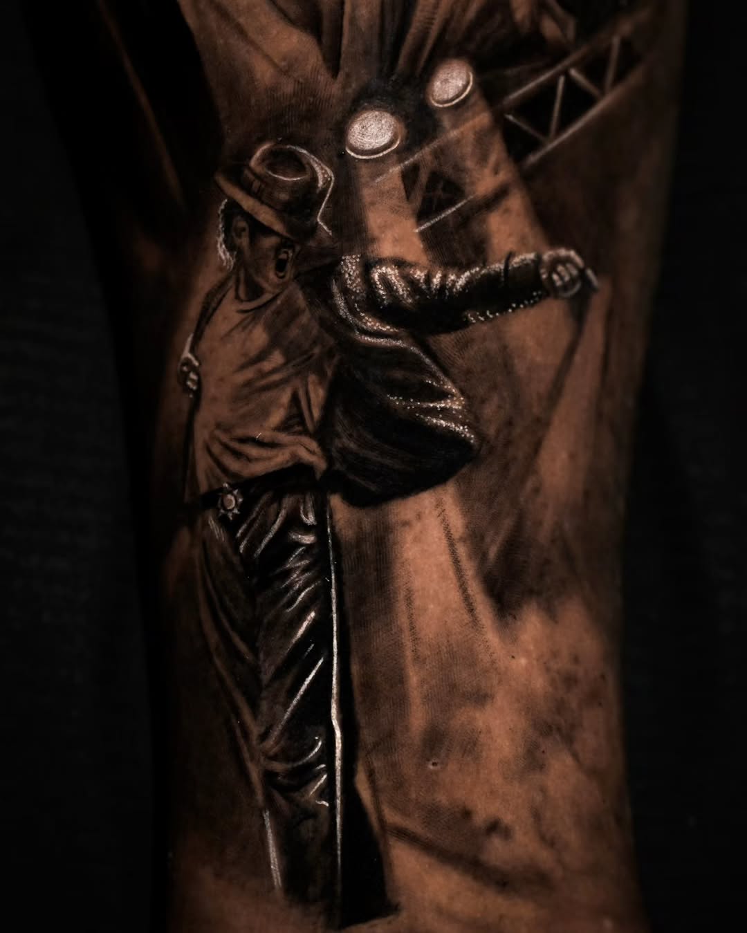 Tattoo by @baxttertattoo β realism, black_and_grey