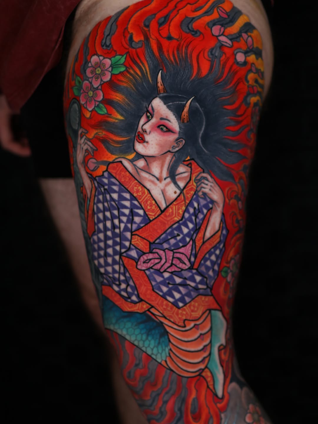 Tattoo by @jacoabarca โ japanese_irezumi, neo_traditional