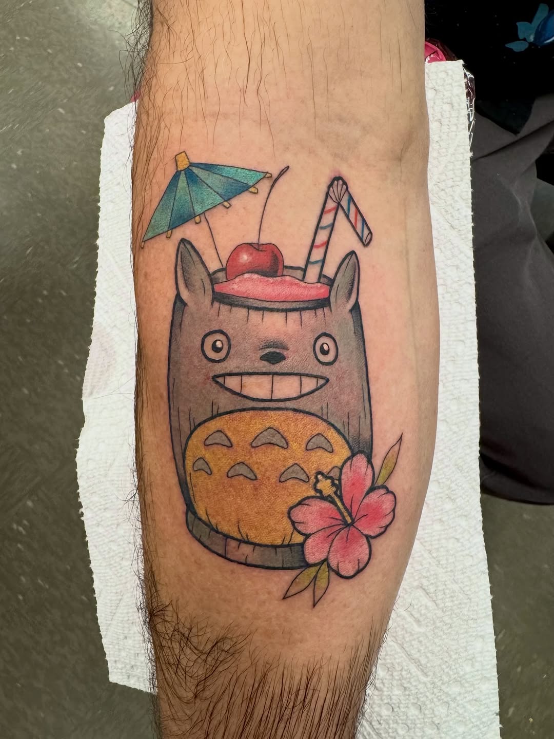 Tattoo by @sxmantha_jane — illustrative, anime