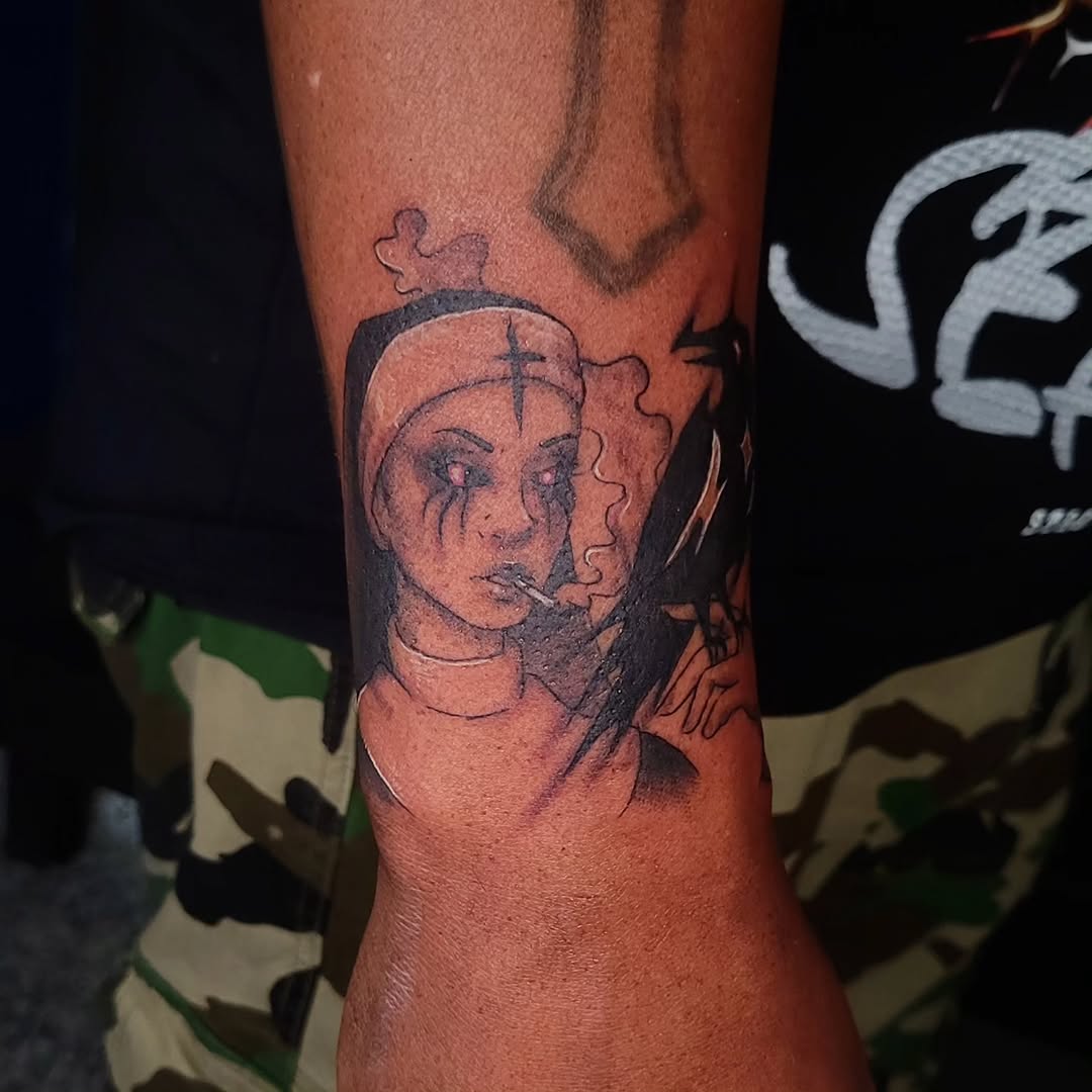 Tattoo by @sarah_tone_ink — dark_realism