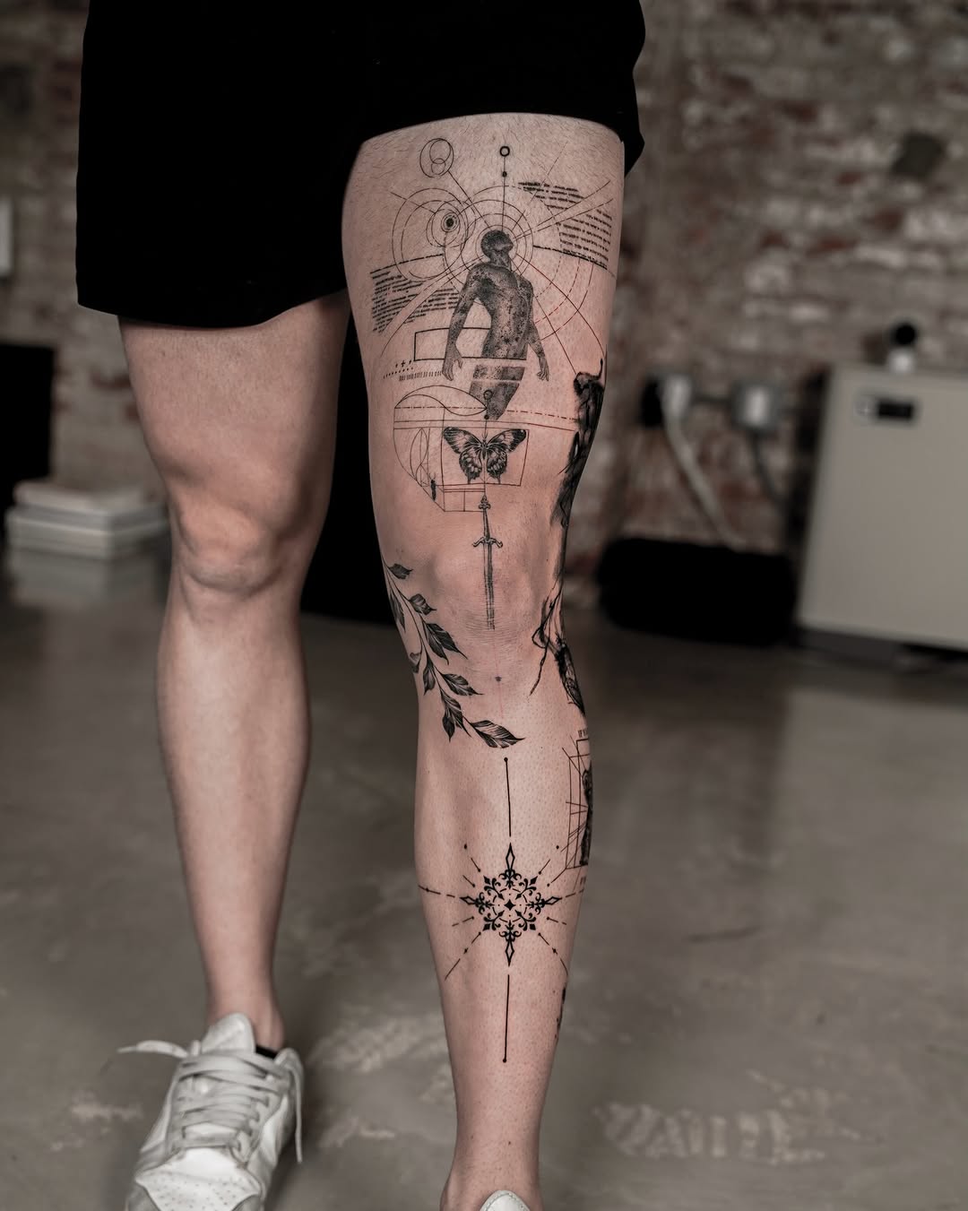 Tattoo by @jz_inker — geometric, blackwork