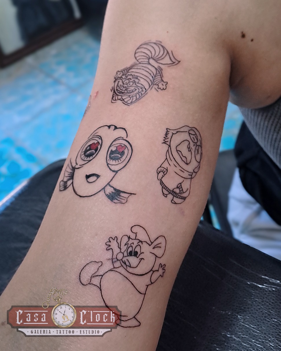 Tattoo by @casa.clock β illustrative, fine_line