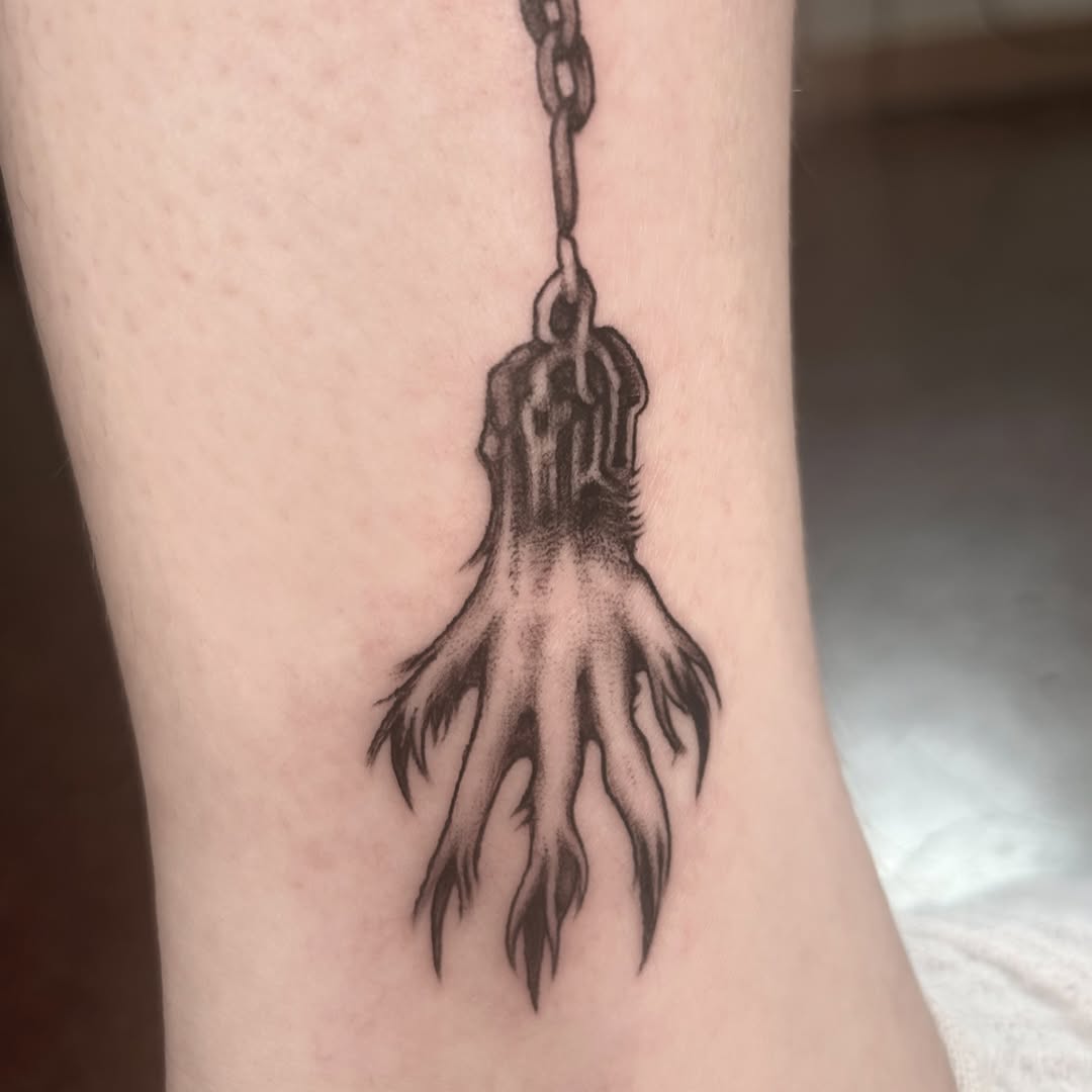 Tattoo by @furcoat444 — black_and_grey, realism