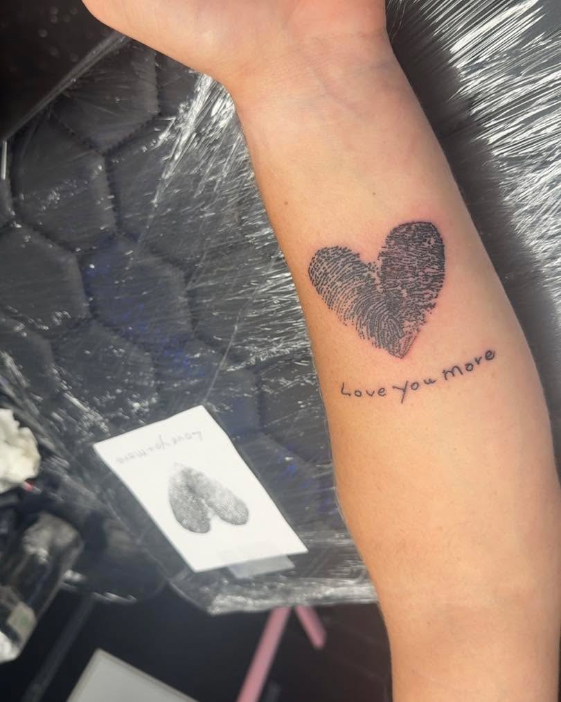 Tattoo by @majestic.ink_ — fine_line, lettering_script