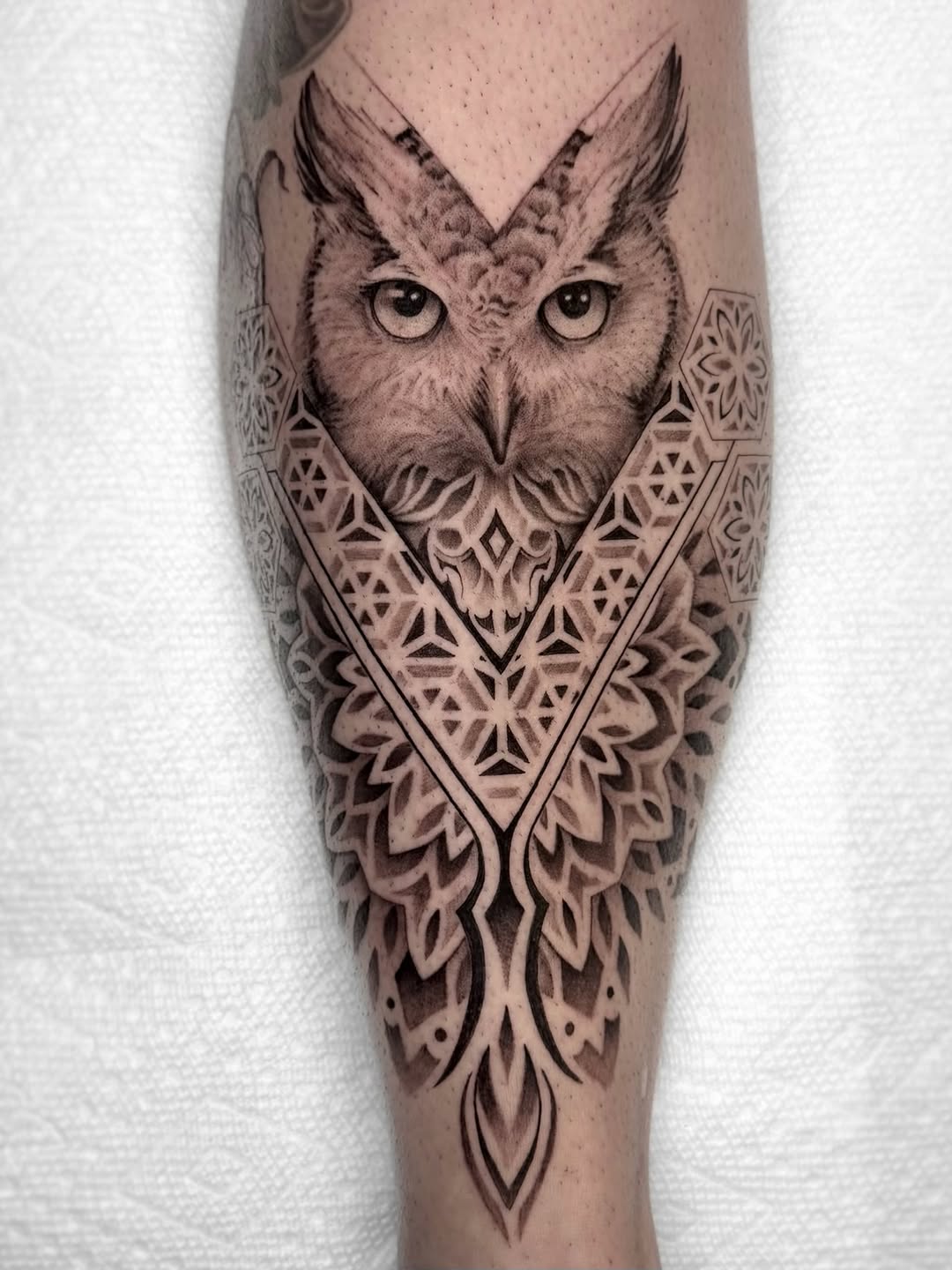 Tattoo by @jaxntheboxtattoos โ realism, geometric