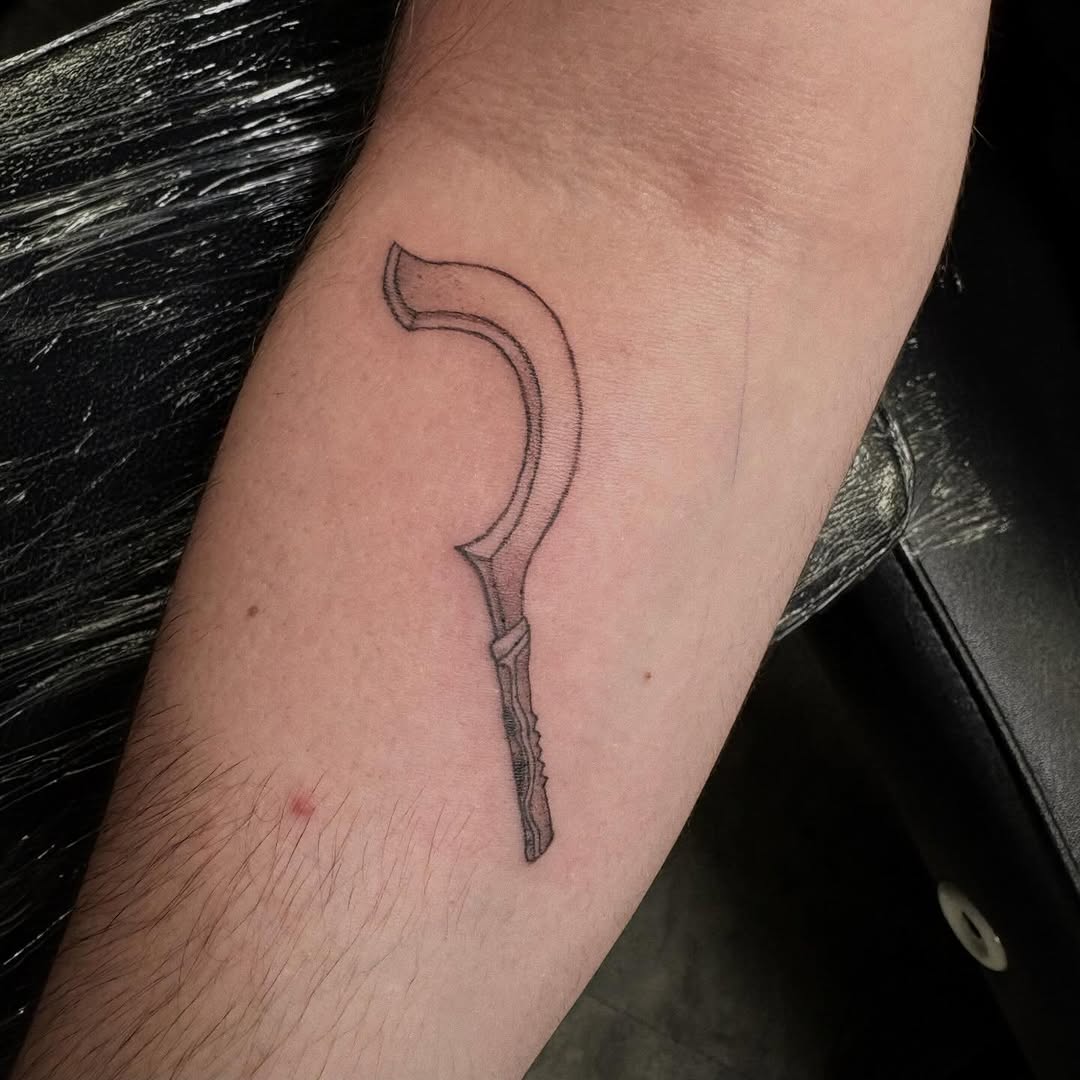 Tattoo by @hellaradhailee — illustrative, black_and_grey