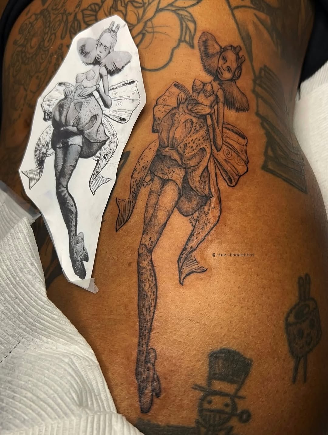 Tattoo by @taztheartist.tattoos โ black_and_grey