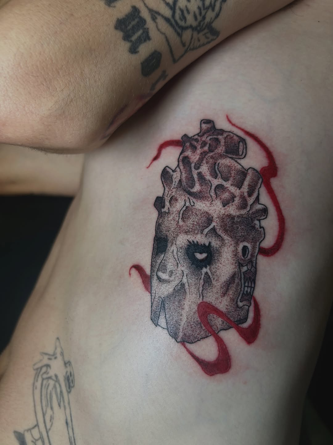 Tattoo by @noahsyer.tats — illustrative, dark_realism