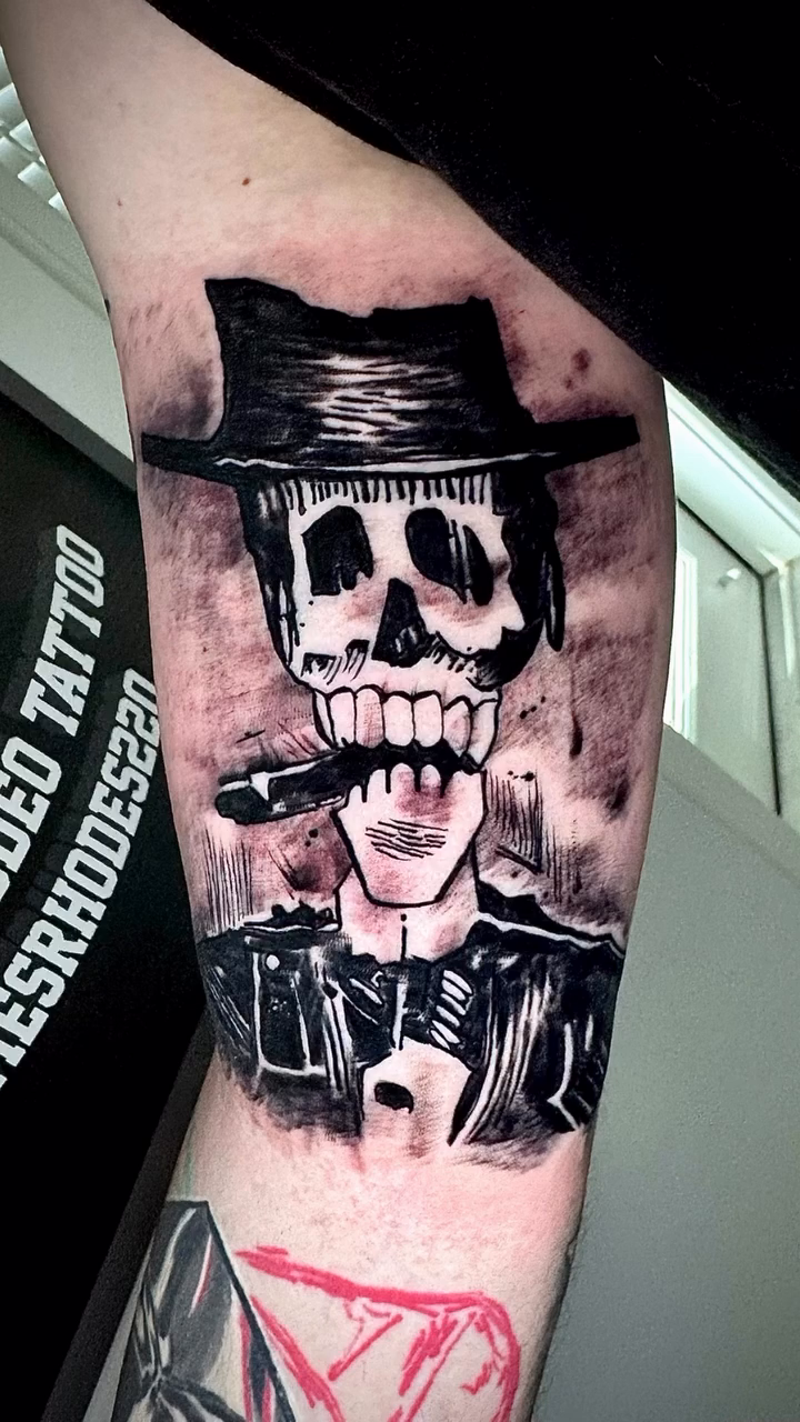 Tattoo by @jamesrhodes220 — black_and_grey