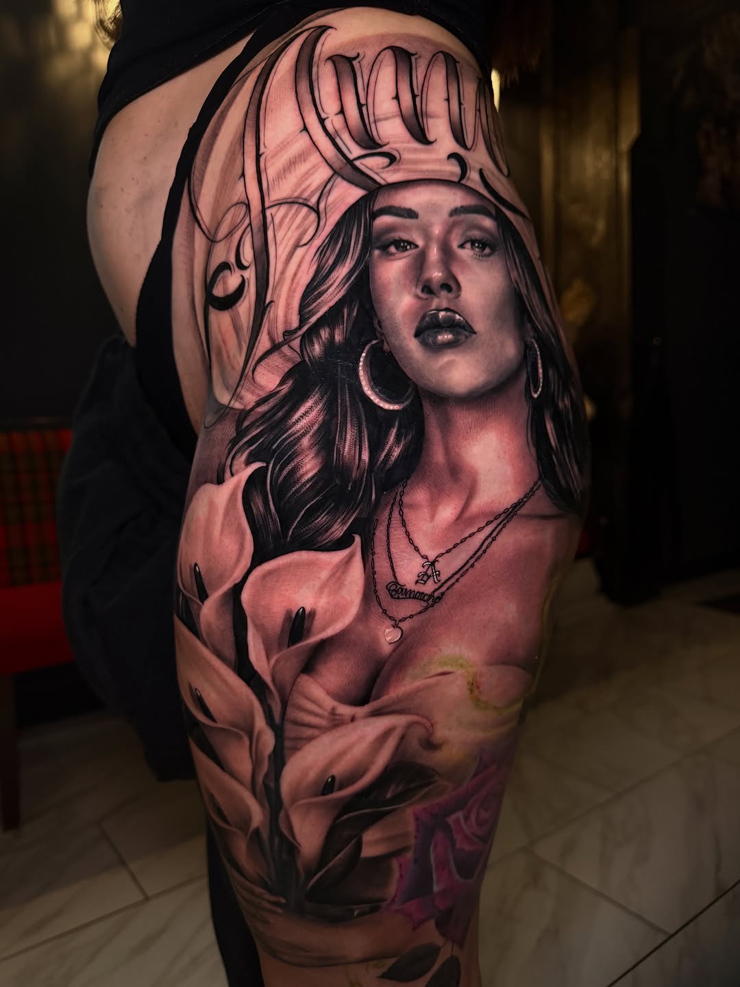 Tattoo by @suave.serg714 β realism, lettering_script