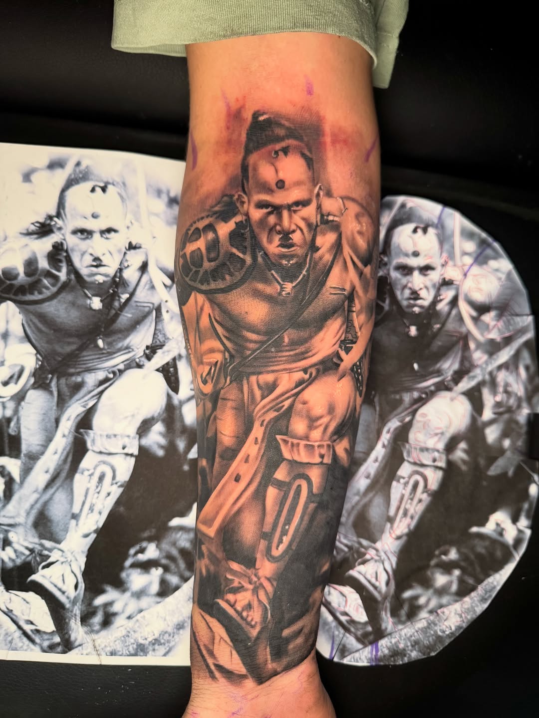 Tattoo by @suave.serg714 β realism, black_and_grey