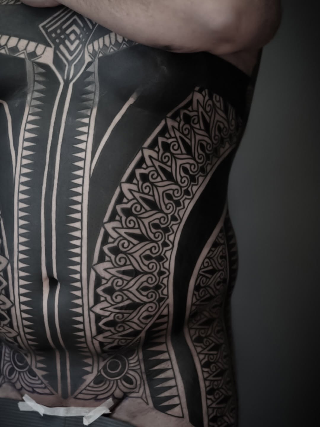 Tattoo by @oliver_kenton — blackwork, ornamental