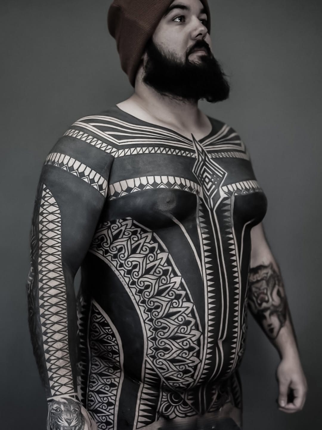 Tattoo by @oliver_kenton — blackwork, ornamental