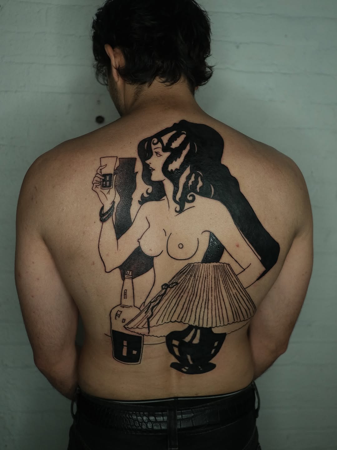 Tattoo by @zanereti — blackwork