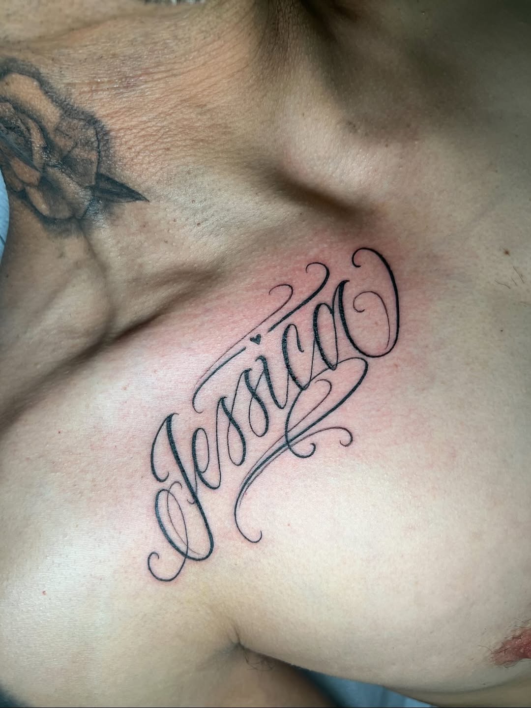 Tattoo by @rachelsolidarios β lettering_script, fine_line