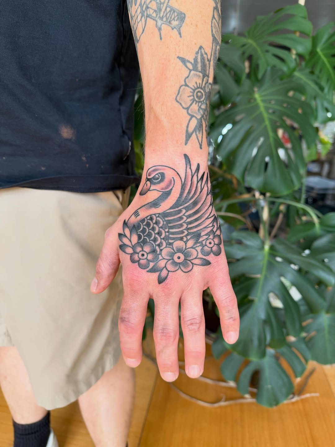 Tattoo by @doms.art.kc — american_traditional, black_and_grey